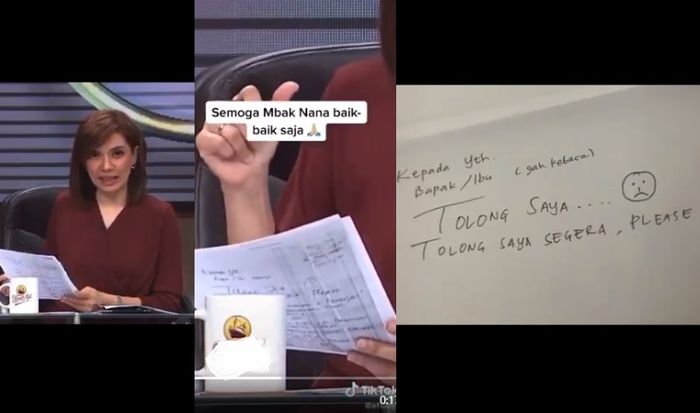 Klarifikasi Soal Kertas Minta Tolong Yang Viral Di Media Sosial Begini Kondisi Najwa Shihab Semua Halaman Hype