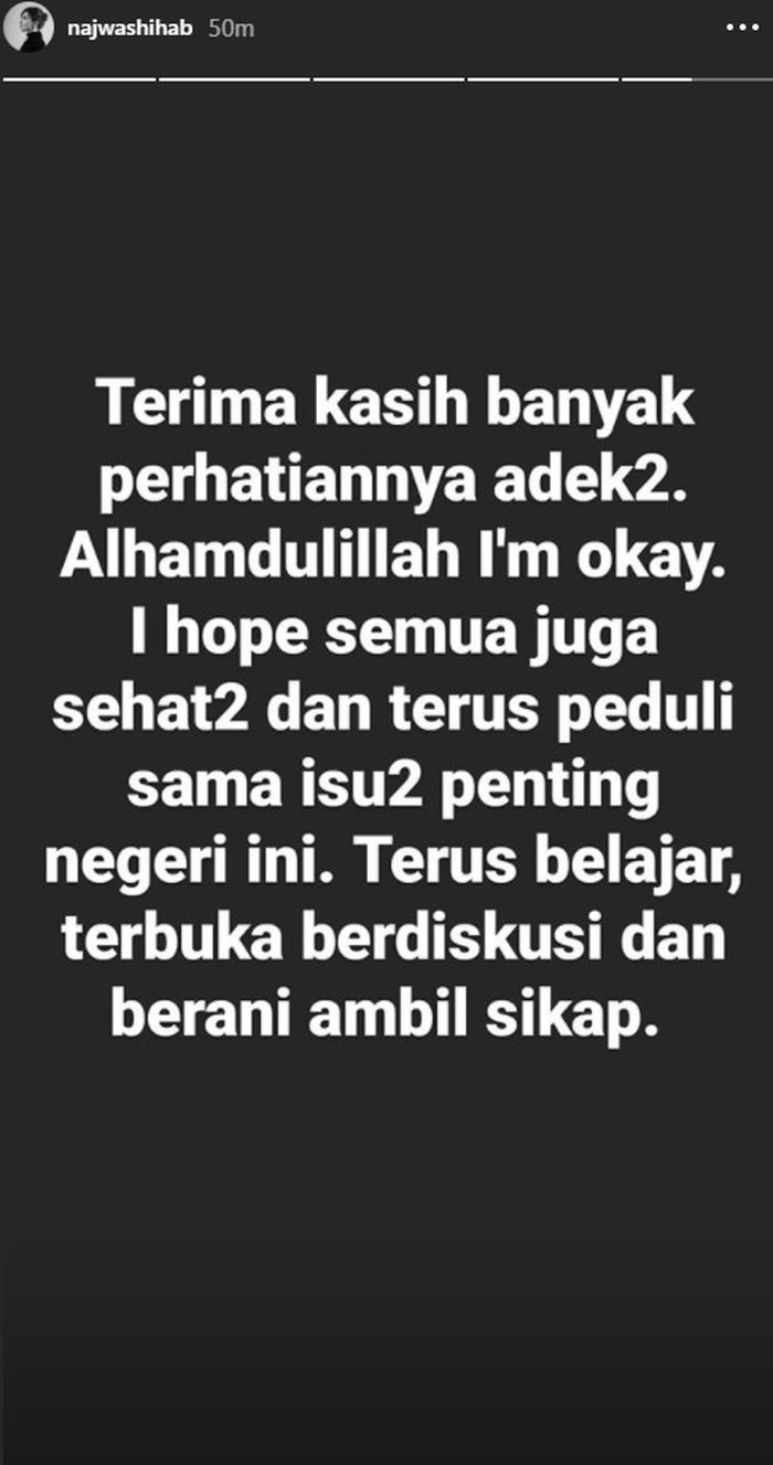Unggahan Najwa Shihab