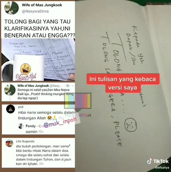 Tulisan Najwa Shihab yang minta tolong