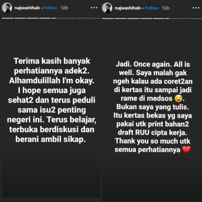 Klarifikasi Najwa
