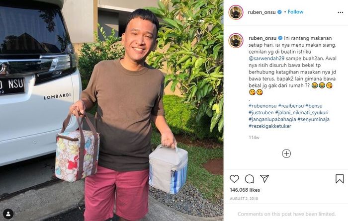Unggahan Ruben Onsu