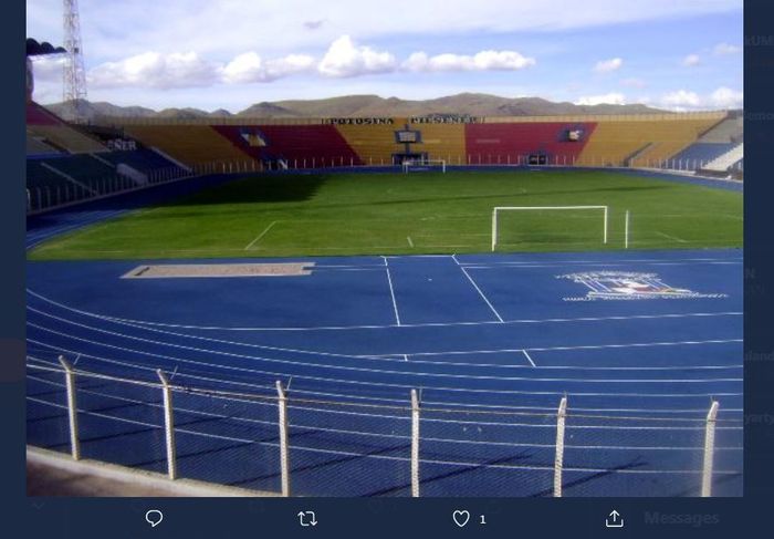 Estadio V&iacute;ctor Agust&iacute;n Ugarte di Bolivia.