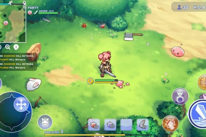 MOBA elements that accompany the game Ragnarok: Battle Academy