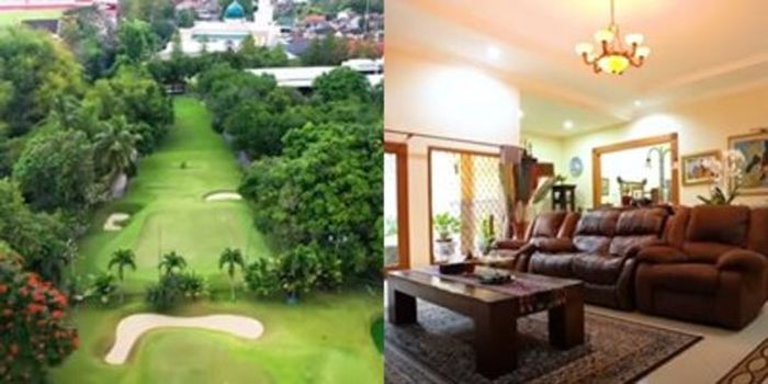 Kolase Tribun__ Rumah dan lapangan golf Ovi Dian