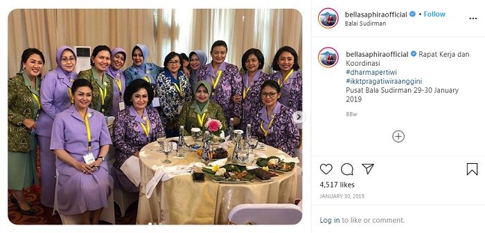 Potret Bella Saphira saat masih jadi istri perwira TNI