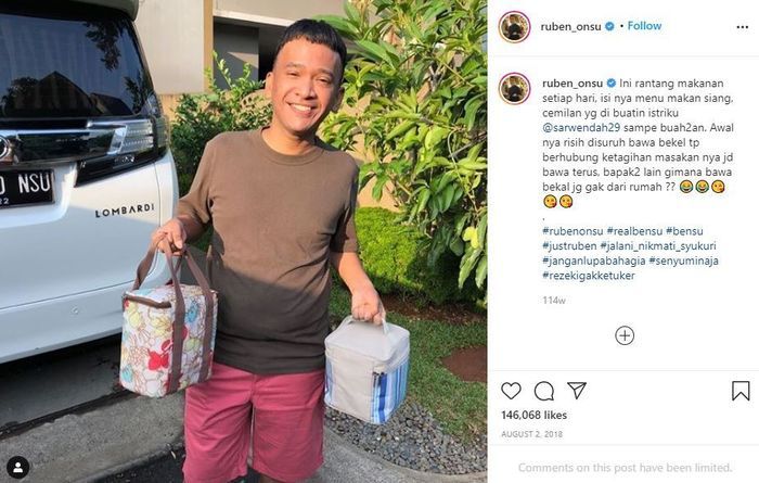 Unggahan Ruben Onsu
