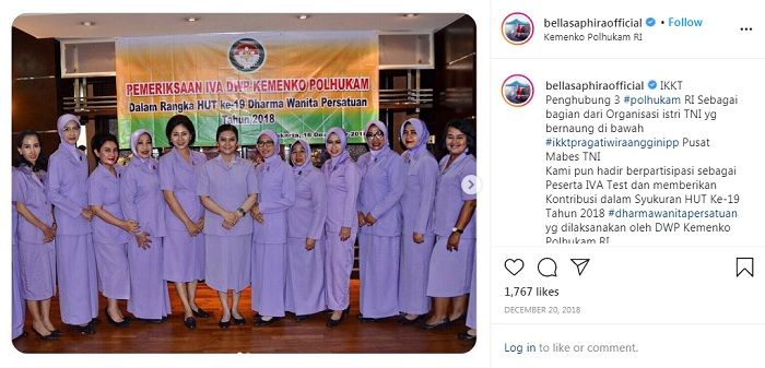 Potret Bella Saphira saat masih jadi istri perwira TNI