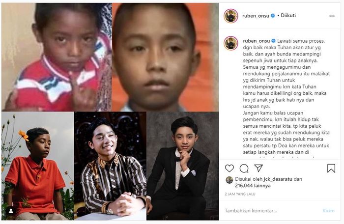 Ruben Onsu Unggah Transformasi Betrand Peto Sejak Kecil Hingga Tahun 2020 Ini Foto Fotonya Halaman All Pos Kupang Ruben Onsu Unggah Transformasi Betrand Peto Sejak Kecil Hingga Tahun 2020 Ini Foto Fotonya Halaman All Pos Kupang