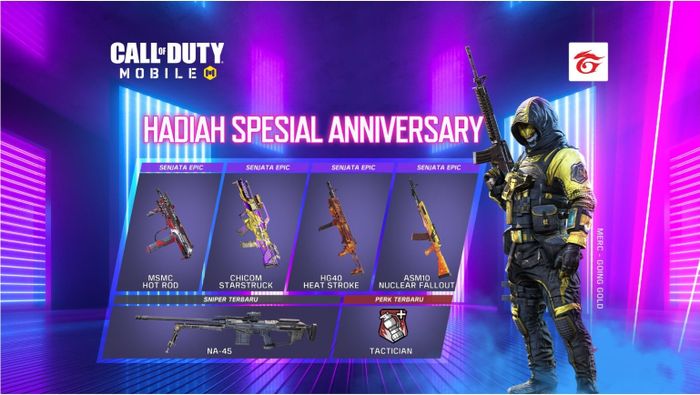 Hadiah spesial 1st Anniversary Call of Duty Mobile