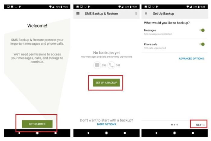 Cara backup SMS menggunakan aplikasi SMS Backup &amp; Restore 