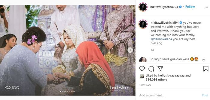 Unggahan Nikita Willy