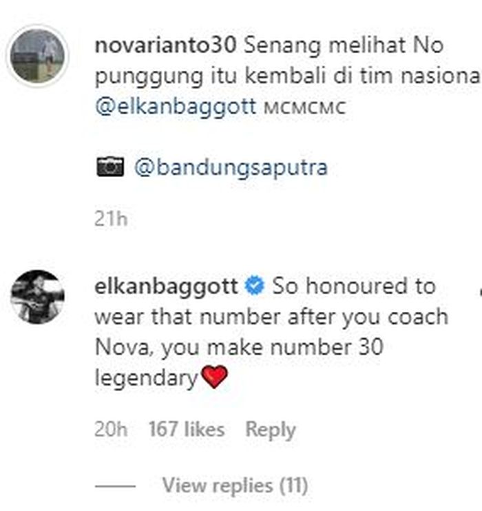Tanggapan Elkan Baggott setelah warisi nomor punggung Nova Arianto