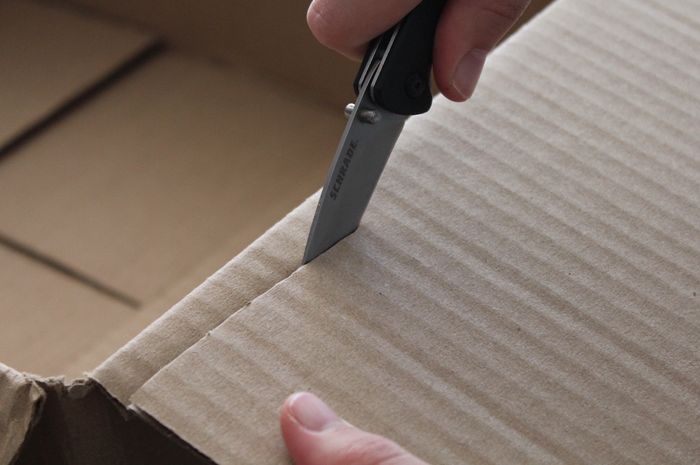 kardus untuk tajamkan pisau 