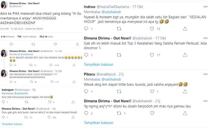 Postingan Twitter Salshadilla Juwita