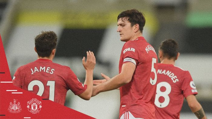 Kapten Manchester United, Harry Maguire, berhasil membawa timnya bangkit usai kebobolan gol cepat Newcastle United. 