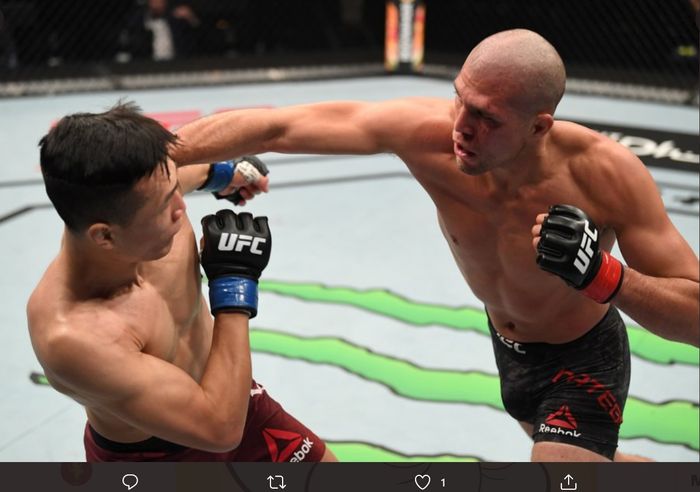 Brian Ortega, tampil dominan mengalahkan Zombi Korea di UFC Fight Island 6, Minggu (18/10/2020) WIB.