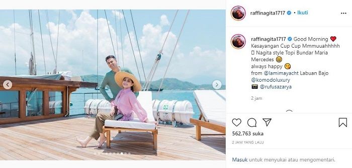 Raffi Ahmad dan Nagita Slavina rayakan wedding anniversary ke-6 naik yatch super mewah