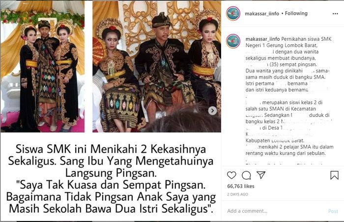 Viral pria nikahi dua wanita dalam sebulan