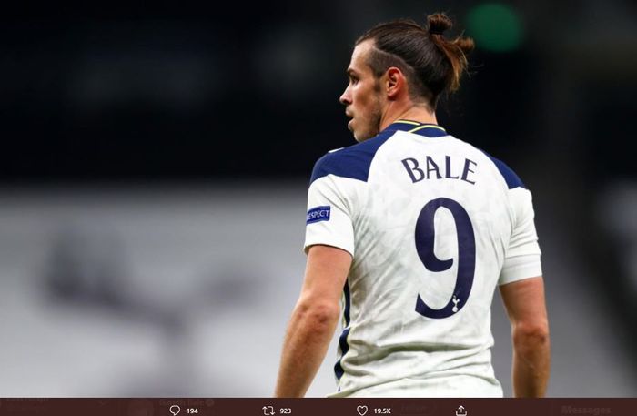 Penyerang Tottenham Hotspur, Gareth Bale.