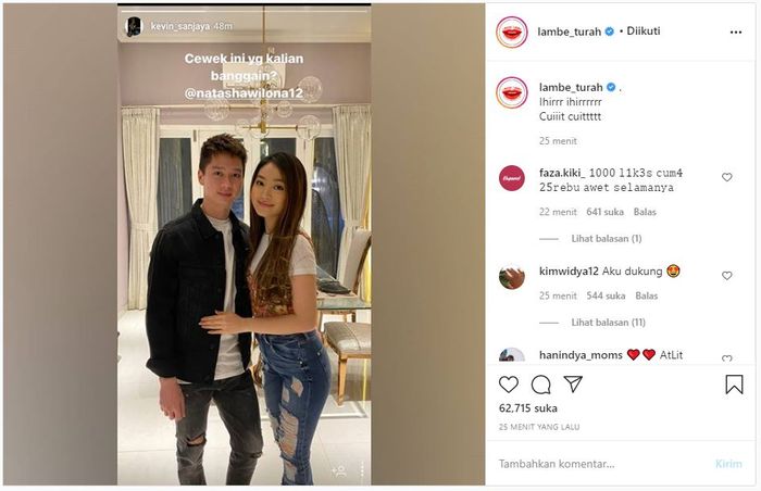 Natasha Wilona dan Kevin Sanjaya kepergok berpose mesra hingga sukses mencuri perhatian netizen