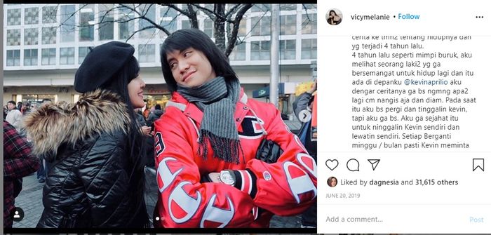 Kevin Aprilio dan Vicy Melaney