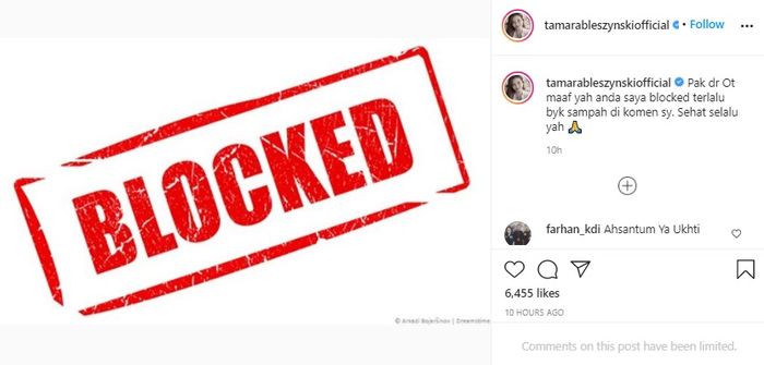 Tam𝘢𝘳𝘢 Bleszynski balik beri komentar pedas kep𝘢𝘥𝘢 netizen 𝘺𝘢𝘯𝘨 menyebutnya tak percaya dengan covid-19.