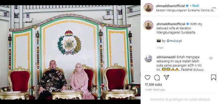 Netizen curiga dengan postingan Ahmad Dhani saat beri pujian ke Mulan Jameela