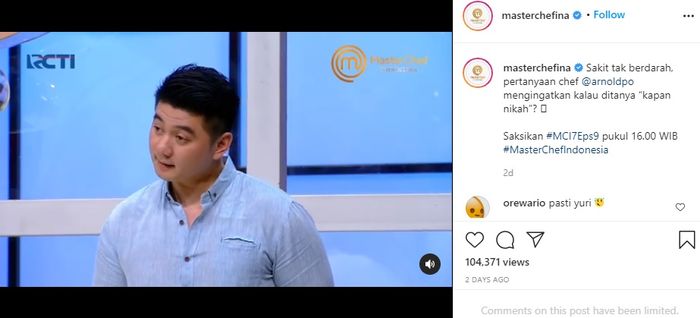 Unggahan Master Chef Indonesia