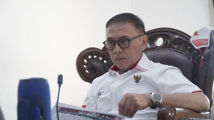 Ketua Umum PSSI, Mochamad Iriawan, saat menjadi pembicara dalam webinar yang diselenggarakan oleh media BaBe (Baca Berita), Selasa (27/10/2020).