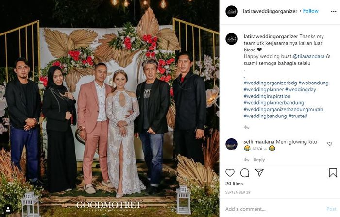 Istri Harry Nugraha berprofesi sebagai wedding organizerInstagram 