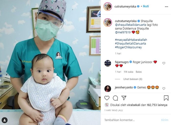 Bayi Cut Meyrisa dan Roger Danuarta disebut mirip Lee Min Ho gegara saking gantengnya