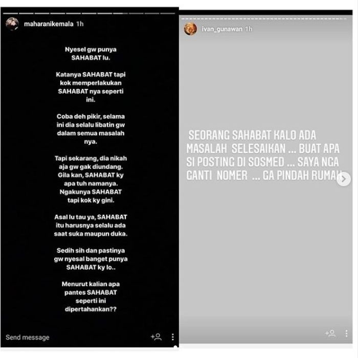 Ivan Gunawan dan Maharani Kemala saling sindir