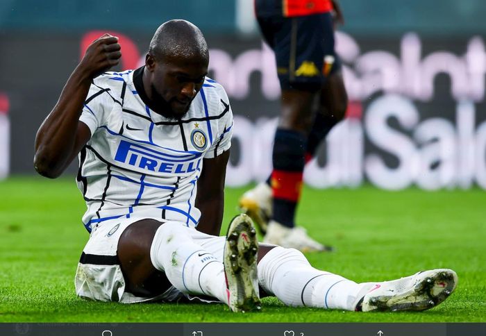 Penyerang andalan Inter Milan, Romelu Lukaku, dikonfirmasi mengalami cedera paha.