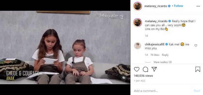 Melaney Ricardo Dapat Pesan Manis dari Anaknya Chloe dan ...