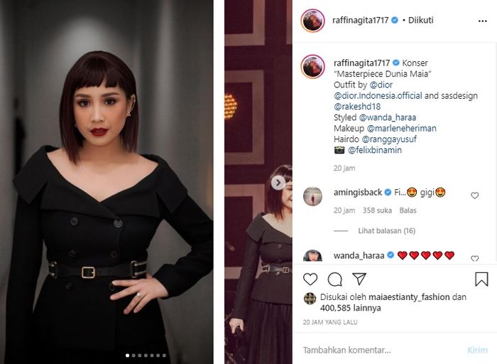 Nagita Slavina jadi omongan netizen gegara tampil super imut dengan gaya rambut pendek dan berponi.