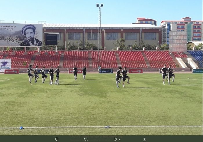 Ilustrasi Ghazi Stadium di Afghanistan.