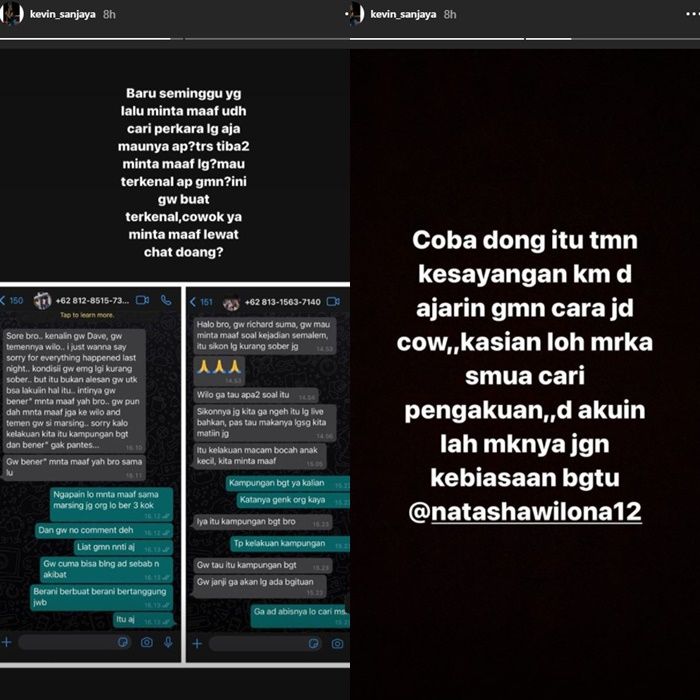 Unggahan IG Story Kevin Sanjaya