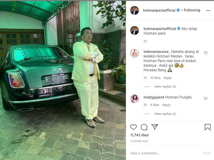 Postingan Hotman Paris