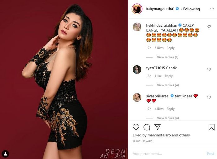 Potret seksi Baby Margaretha jadi sorotan