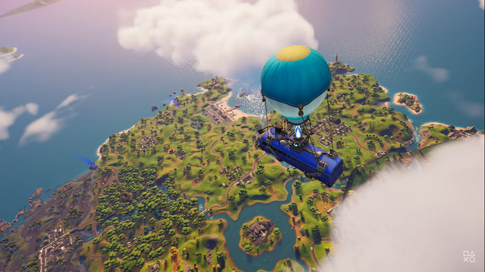Fortnite visuals on PS5