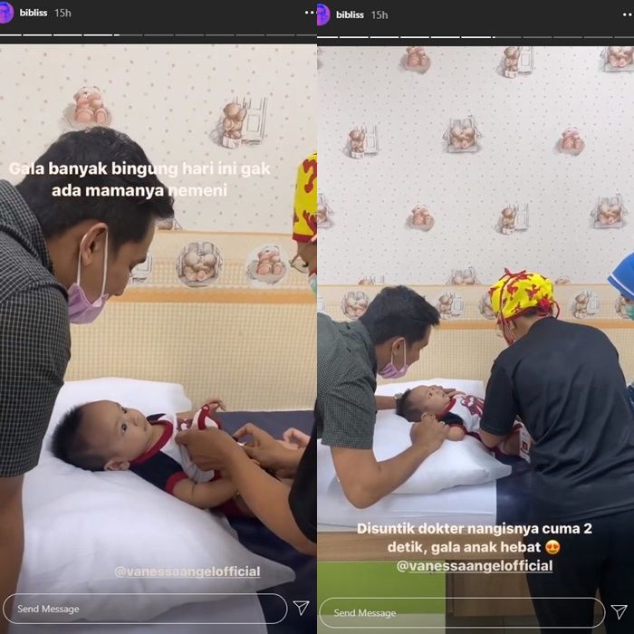 Bibi Ardiansyah menemani Gala vaksin di RS