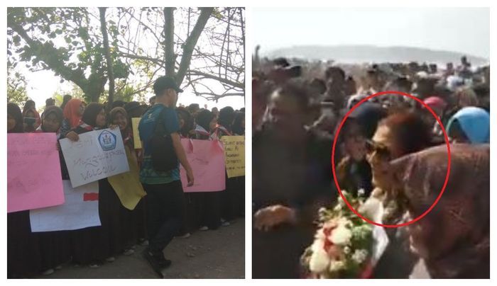 Susi disambut masyarakat Pangandaran