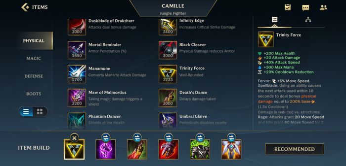 league of legends trinity force league of legends trinity force