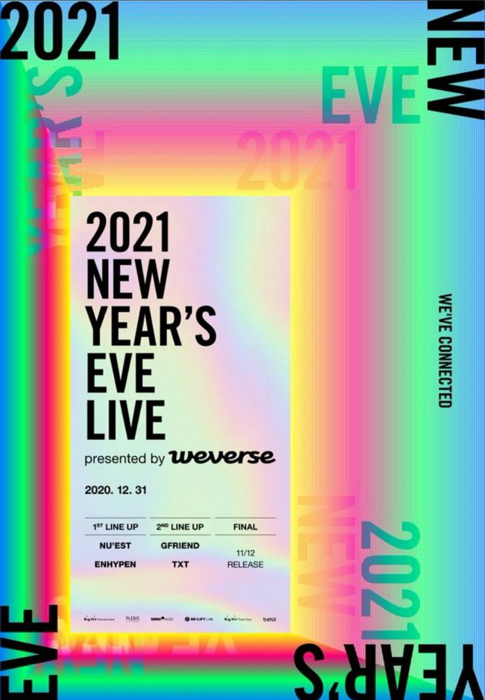 Setlist artis untuk konser 2021 NEW YEAR'S EVE LIVE
