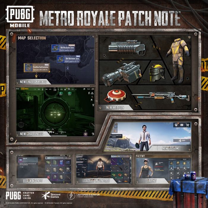 Metro Royale patch notes on PUBG Mobile