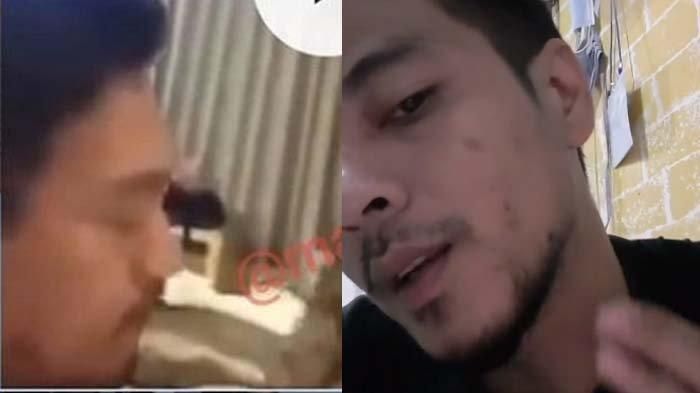Beda bentuk wajah pemeran pria video syur mirip Gisel (kiri) dengan Adhietya Mukti (kanan)