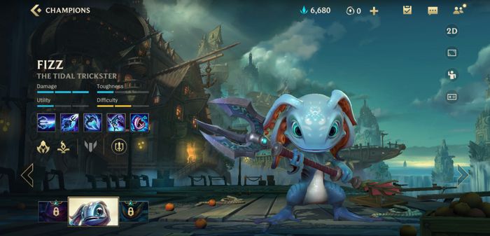 Champion Fizz in League of Legends: Wild Rift