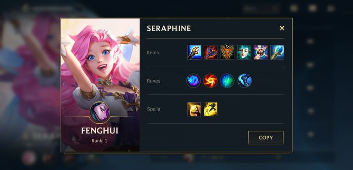 Top player Champion Seraphine in League of Legends: Wild Rift (17/11/20)