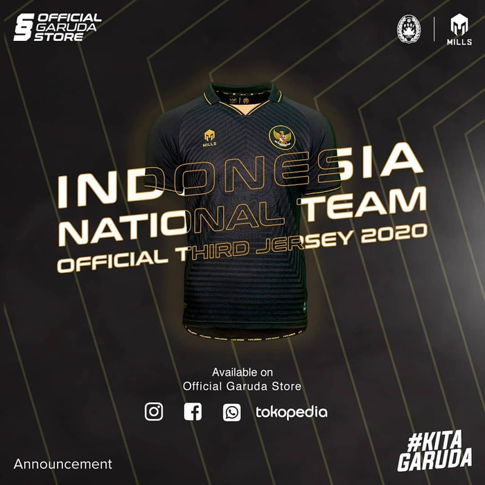 Jersey ketiga timnas Indonesia