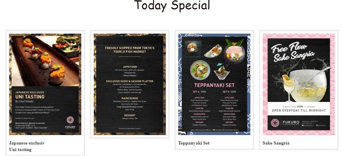 Menu di Fukuro Dining